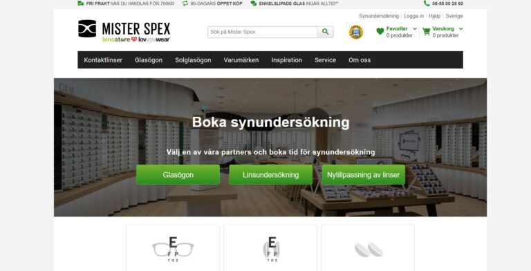 Weitere Expansion in Schweden: Mister Spex startet Partneroptiker-Programm und Kontaktlinsen-Abo